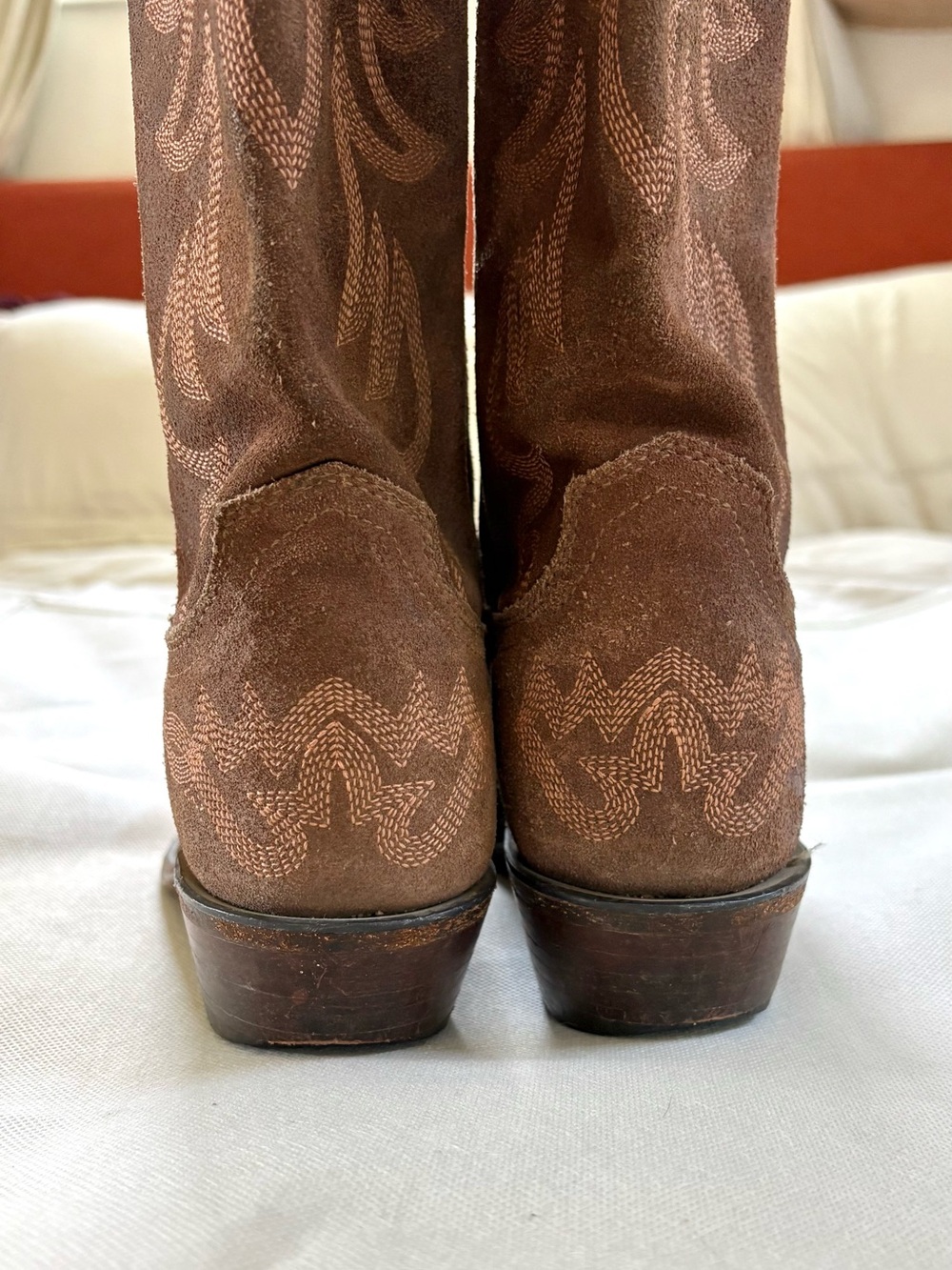 1883 Lucchese Chocolate Wax Comanche Ladies Western Boots size 5.5 - Picture 7 of 11
